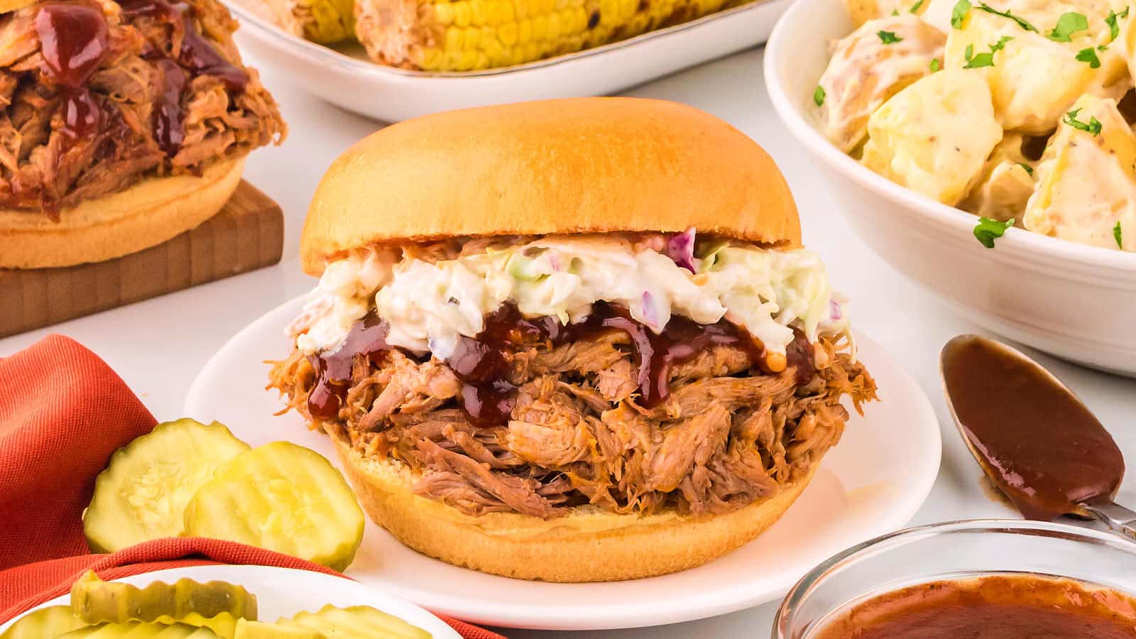 Slow Cooker Pulled Pork recipe by Cheerful Cook.