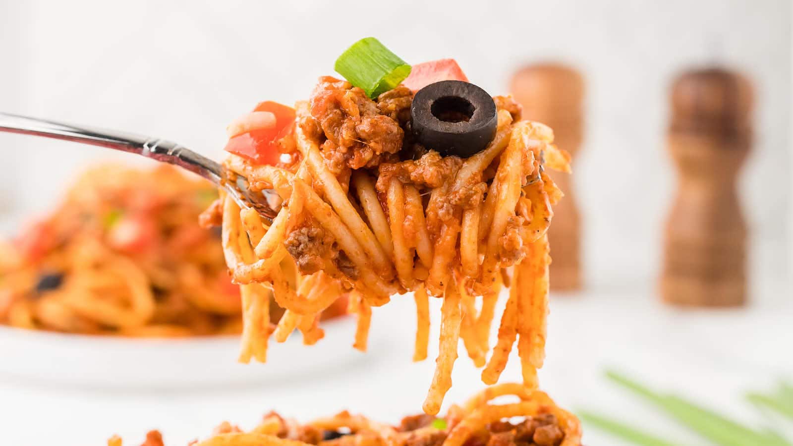 Taco Spaghetti recipe by Cheerful Cook.