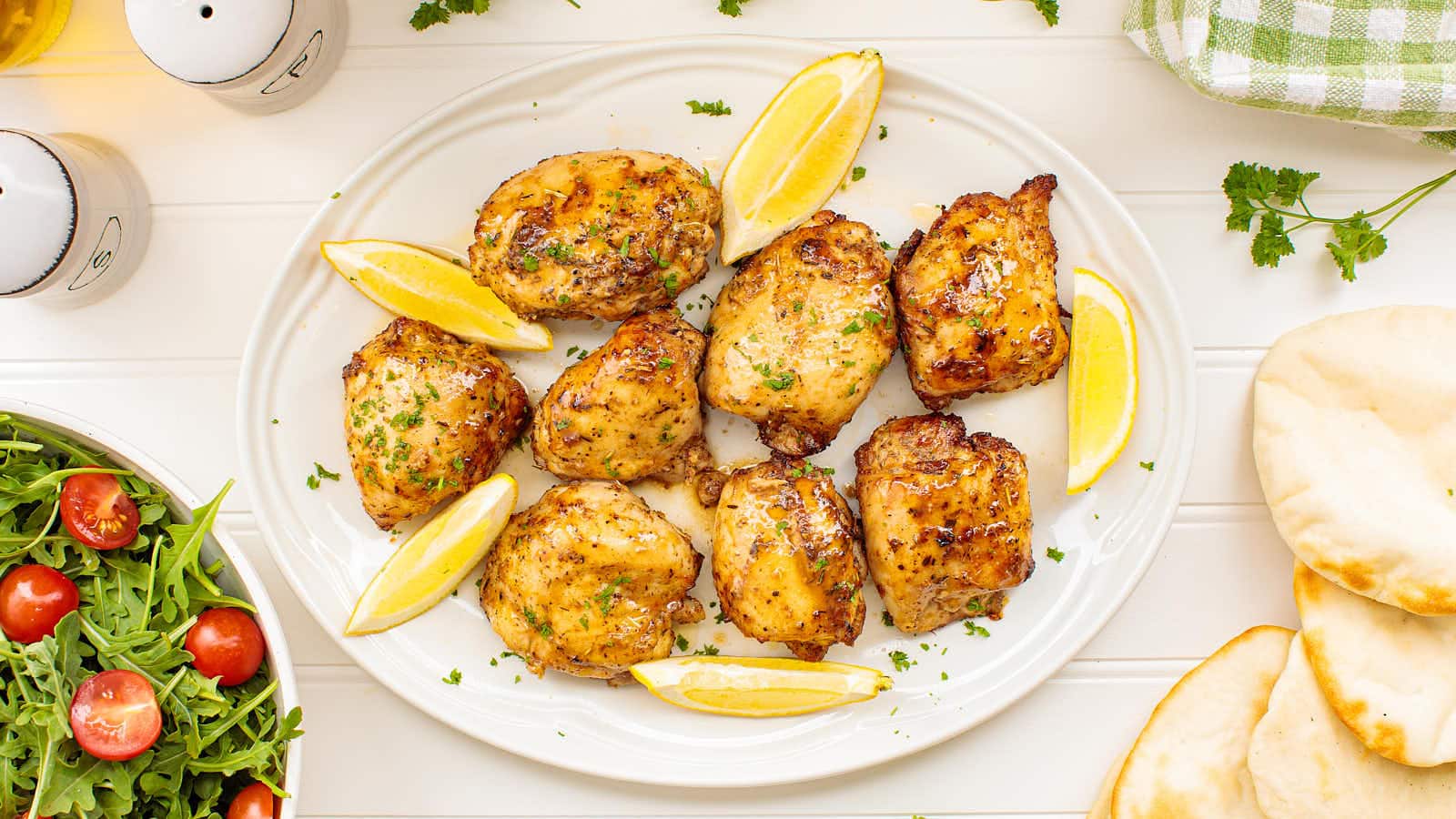 Air Fryer Chicken Thighs recipe by Cheerful Cook.