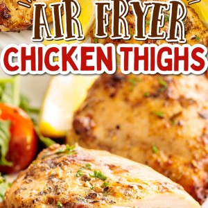 Air Fryer Chicken Thighs recipe by Cheerful Cook.