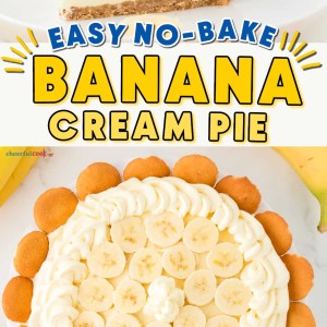 Banana Cream Pie recipe by Cheerful Cook.