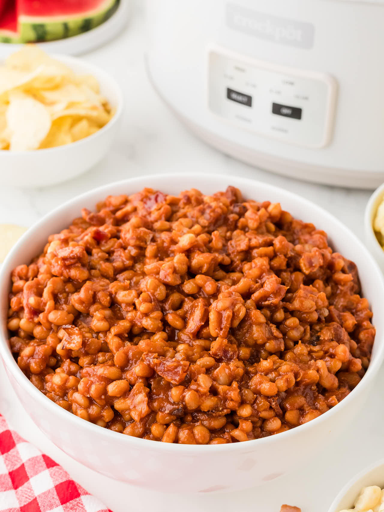 Crock Pot Beans recipe by Cheerful Cook.