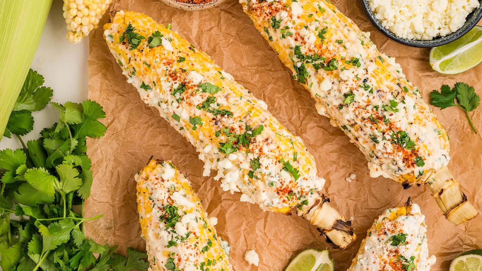 Elote recipe by Cheerful Cook.