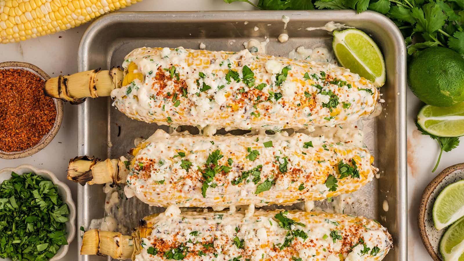 Elote recipe by Cheerful Cook.