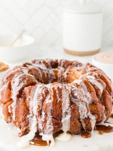 Monkey Bread on a serving platter.