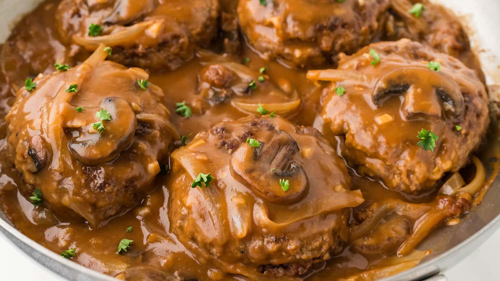 Salisbury Steak recipe by Cheerful Cook.
