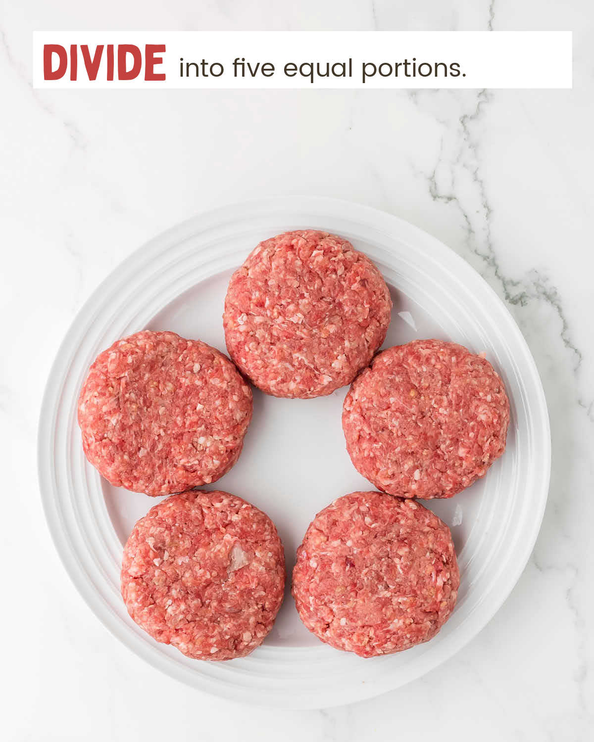 Ground beef patties on a plate.
