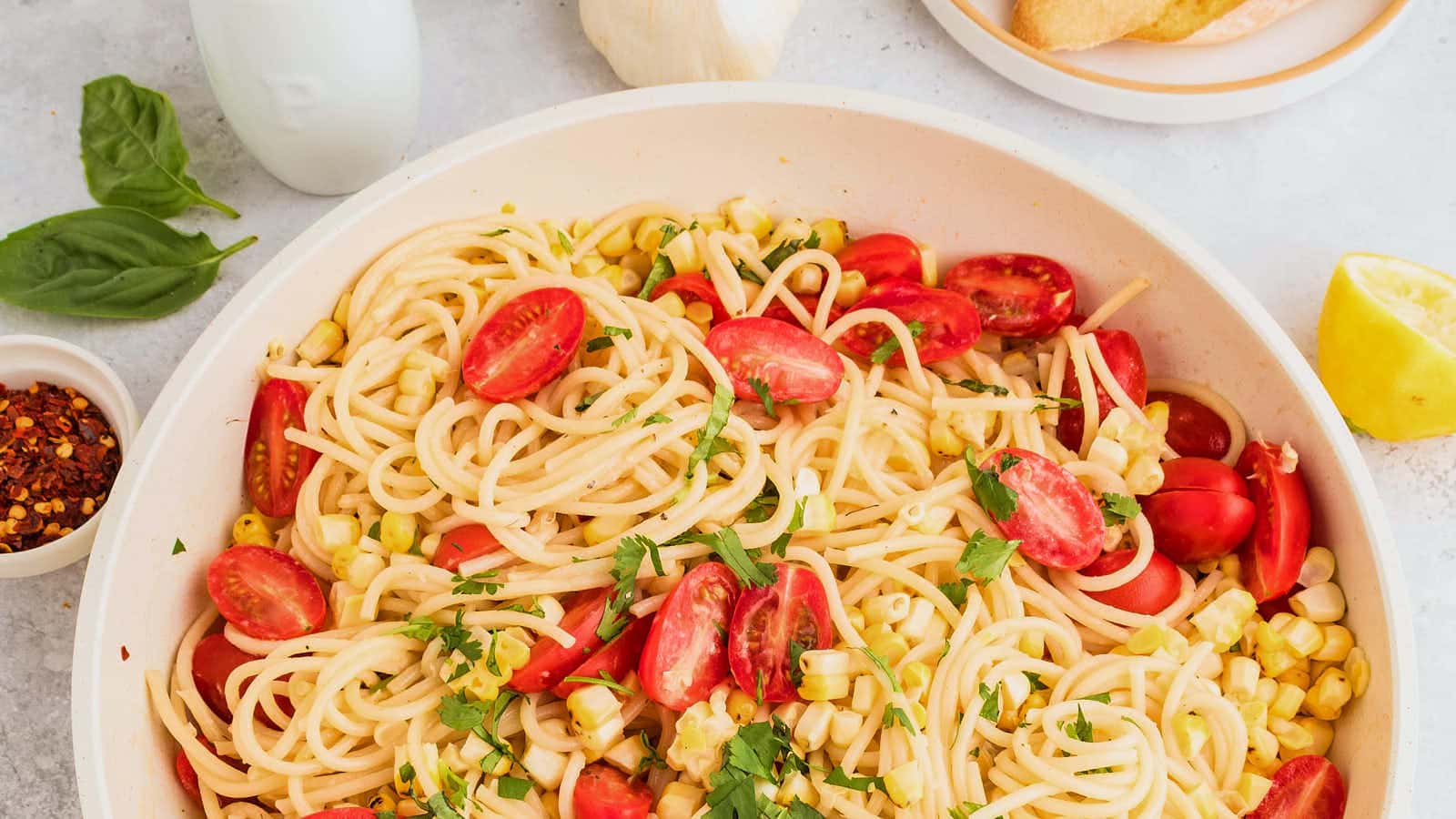 Summer Pasta recipe by Cheerful Cook.