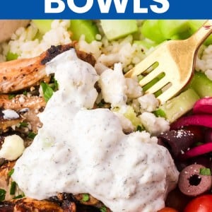 Greek Chicken Bowls recipe by Cheerful Cook.