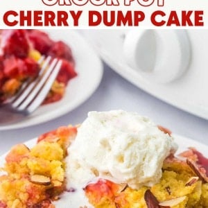 Crock Pot Cherry Dump Cake recipe by Cheerful Cook.