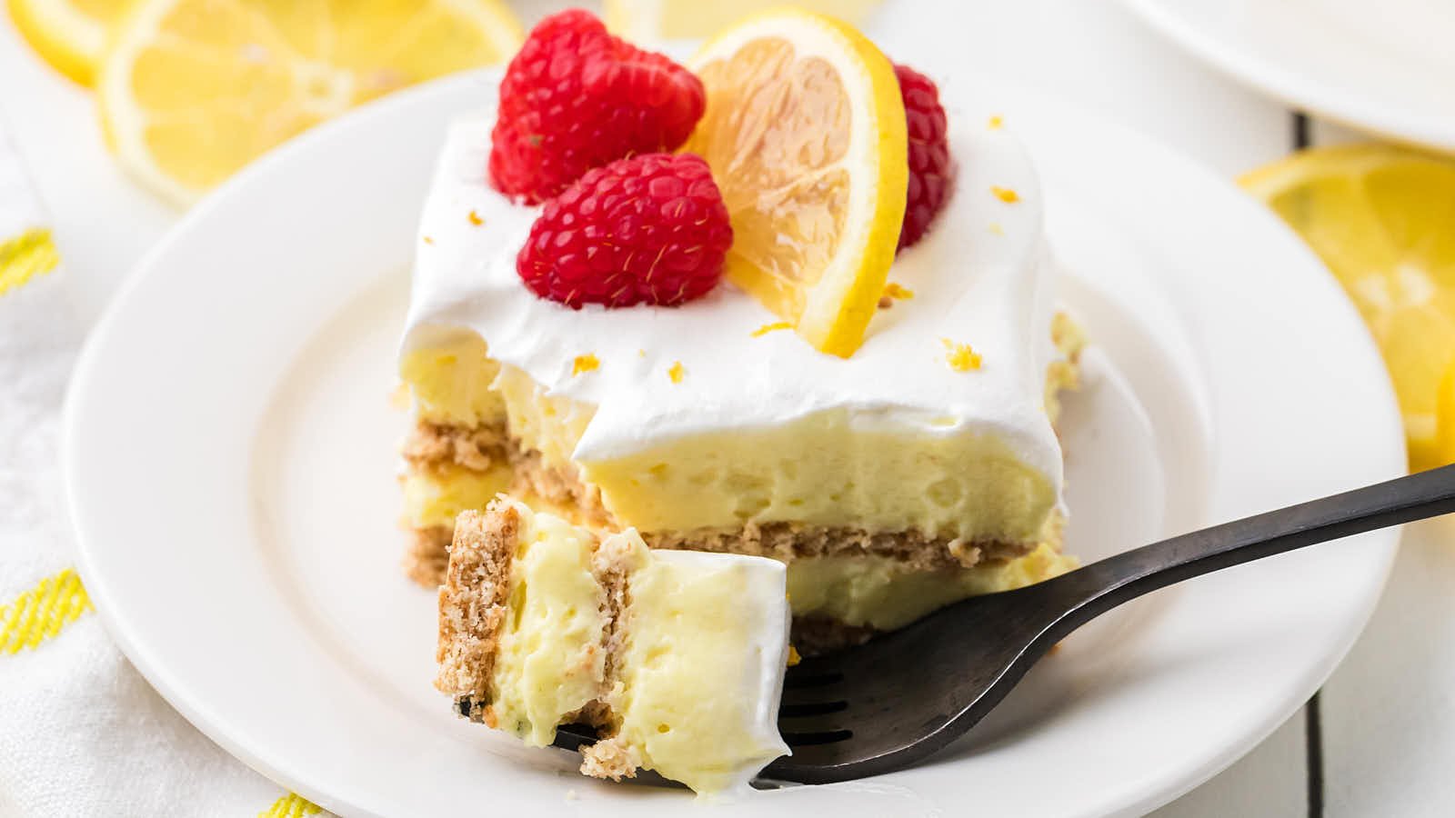 Lemon Icebox Cake recipe by Cheerful Cook.