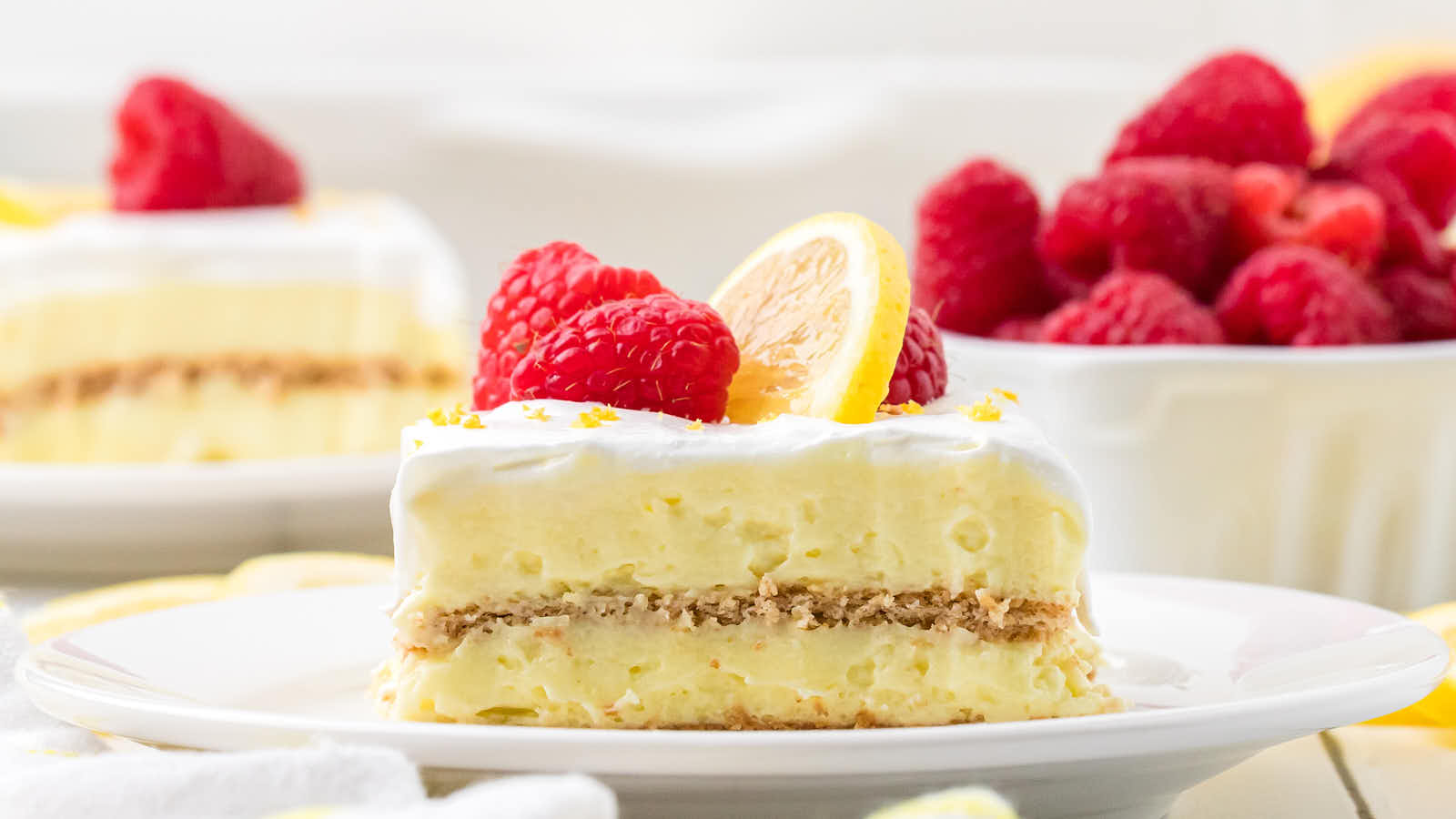 Lemon Icebox Cake recipe by Cheerful Cook.