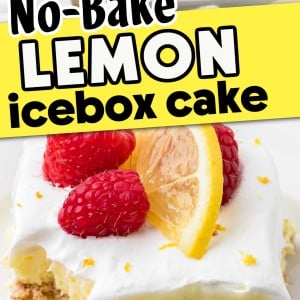 Lemon Icebox Cake recipe by Cheerful Cook.