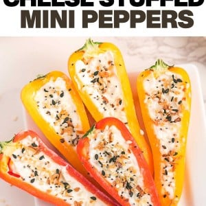 Stuffed Mini Peppers recipe by Cheerful Cook.