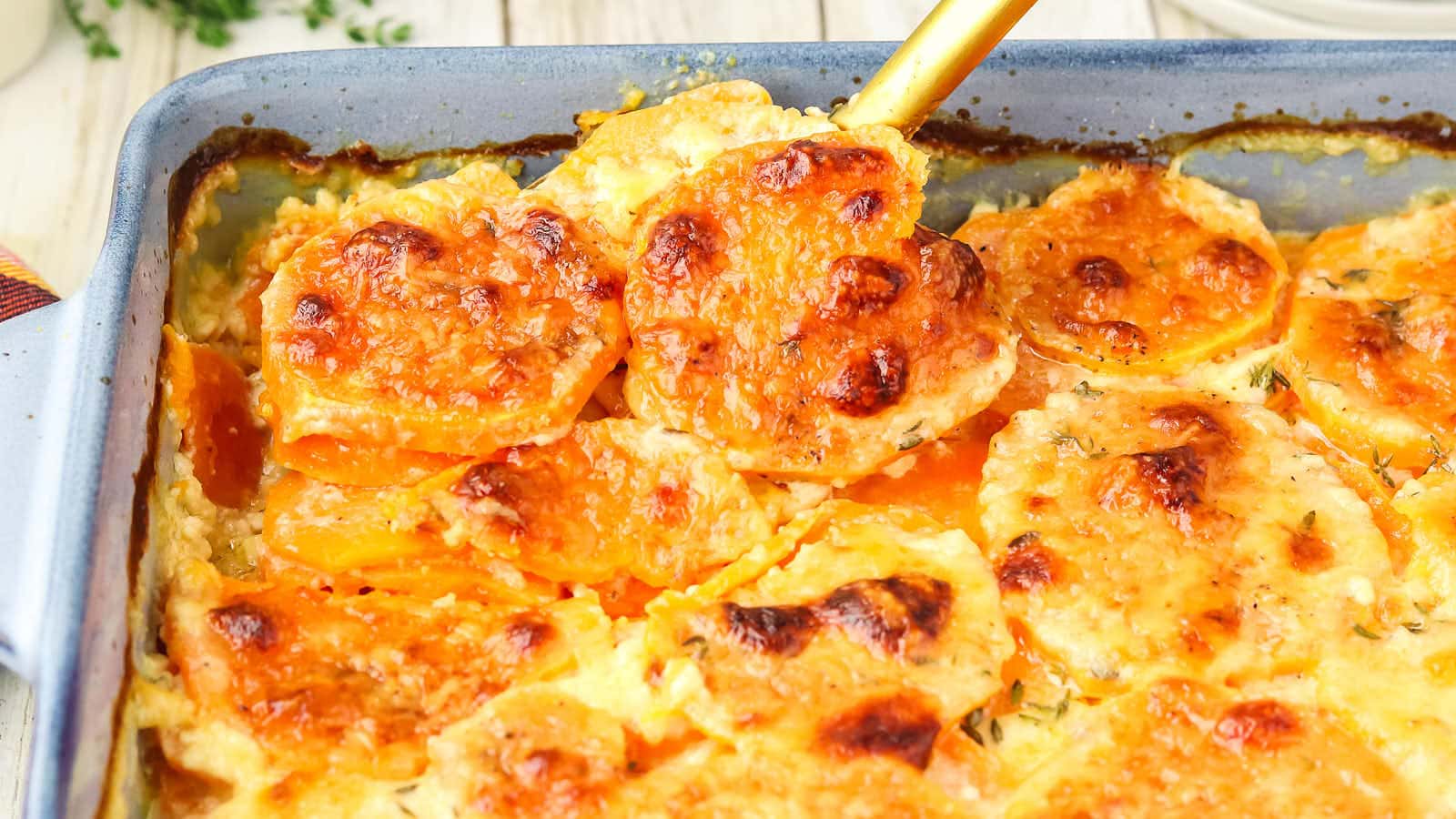 Sweet Potato Gratin recipe by Cheerful Cook.