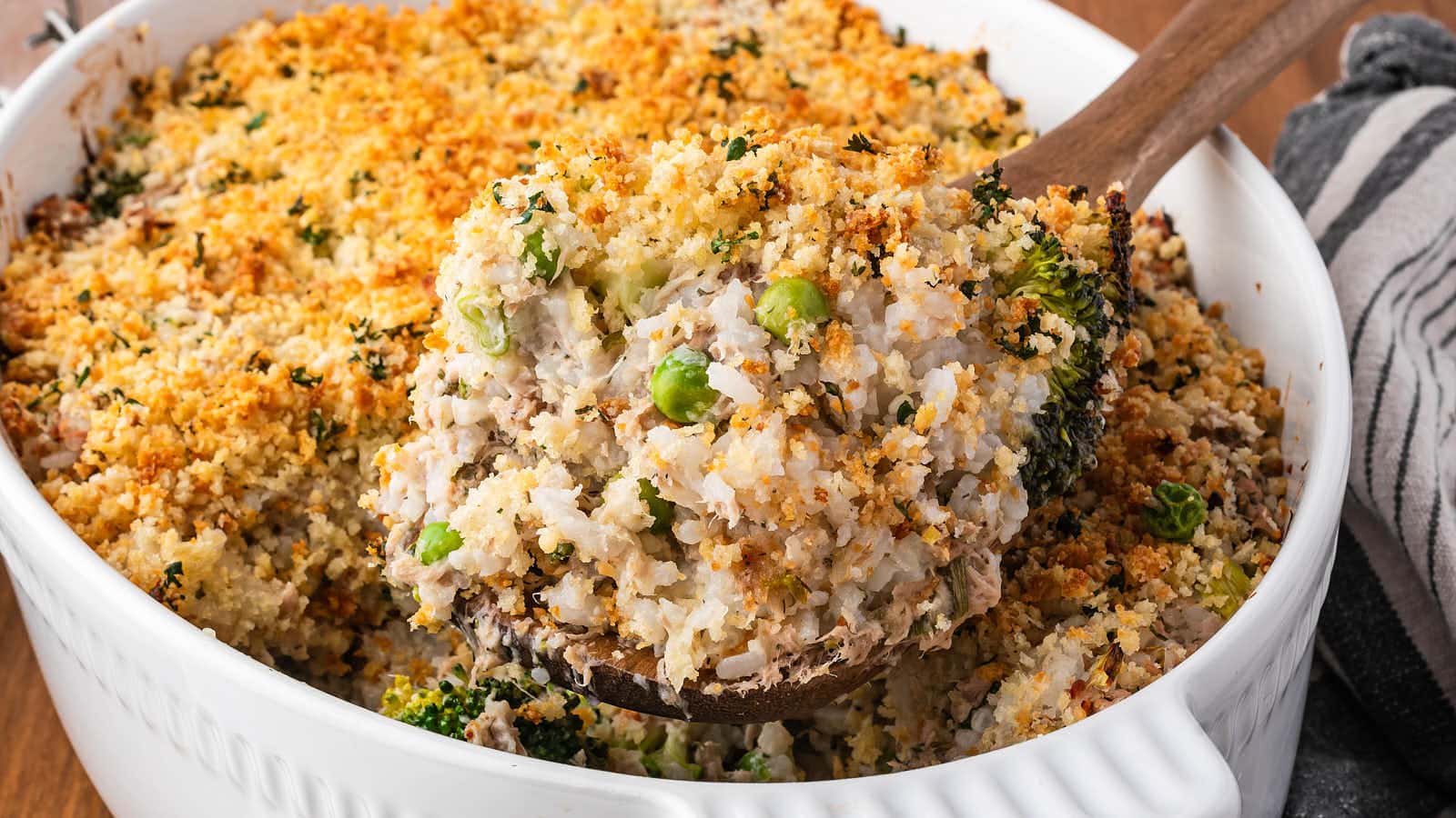 Tuna Rice Casserole recipe by Cheerful Cook.