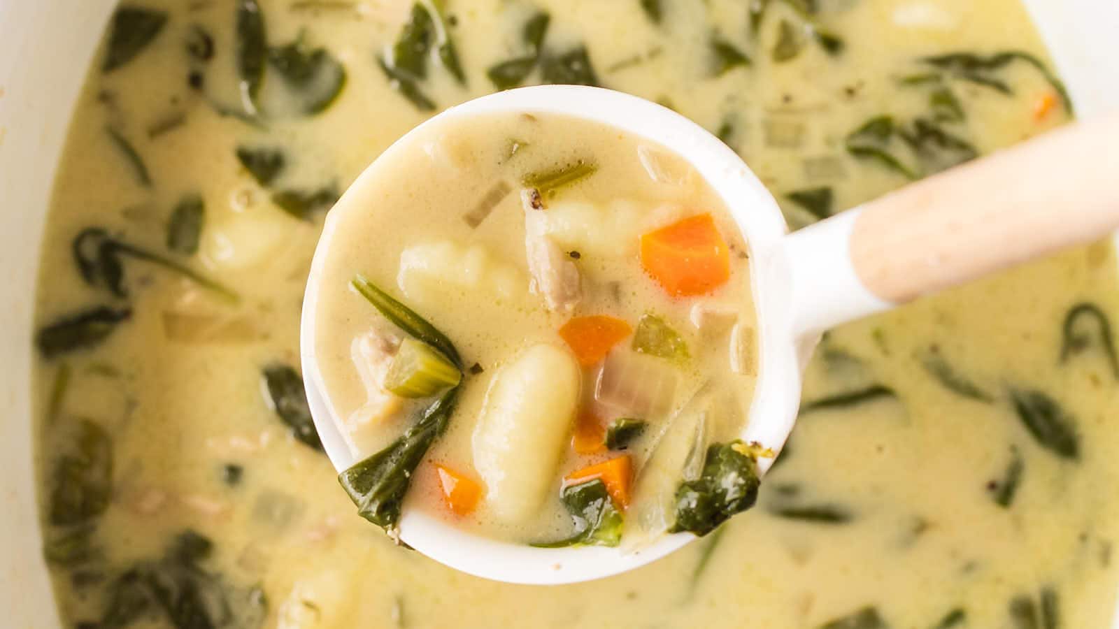 Chicken Gnocchi Soup recipe by Cheerful Cook.