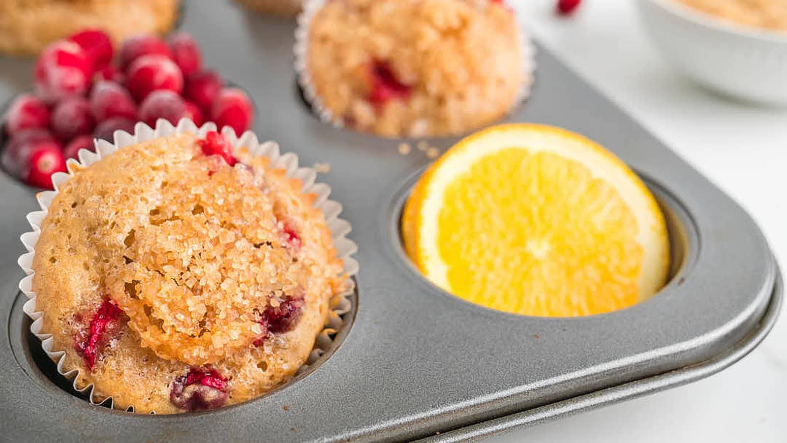 Cranberry Orange Muffin recipe by Cheerful Cook.