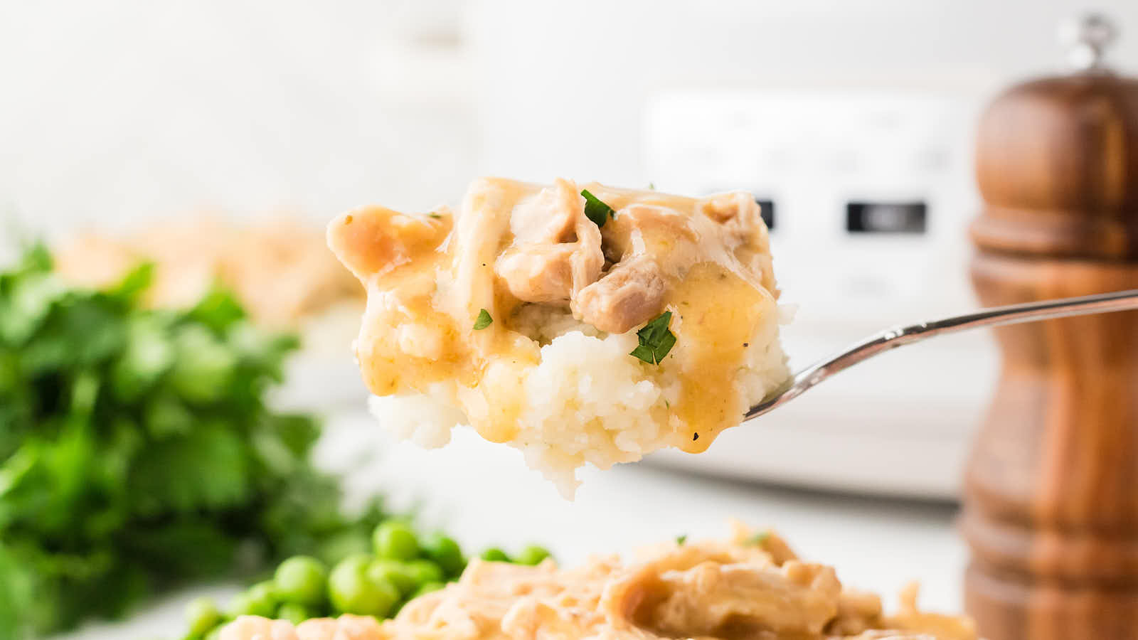 Crockpot Chicken and Gravy recipe by Cheerful Cook.