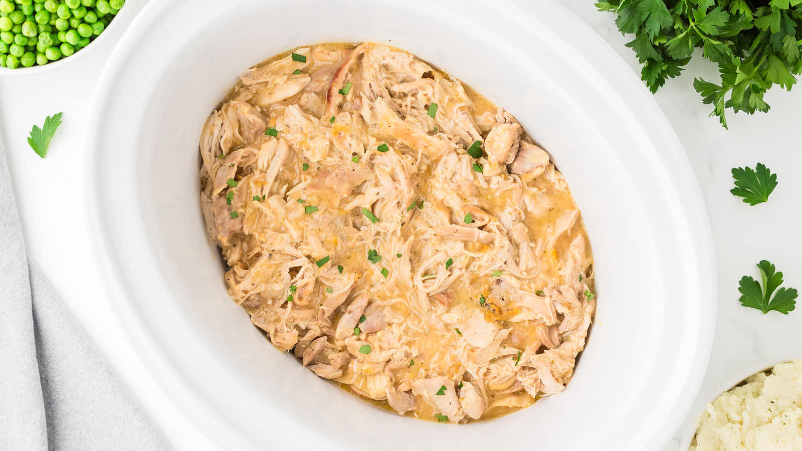 Crockpot Chicken and Gravy recipe by Cheerful Cook.