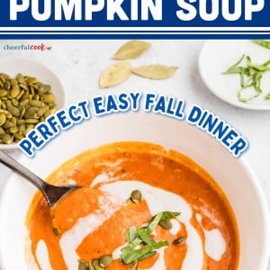 Crockpot Pumpkin Soup recipe by Cheerful Cook.