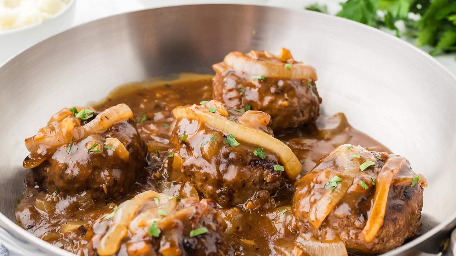Hamburger Steak recipe by Cheerful Cook.