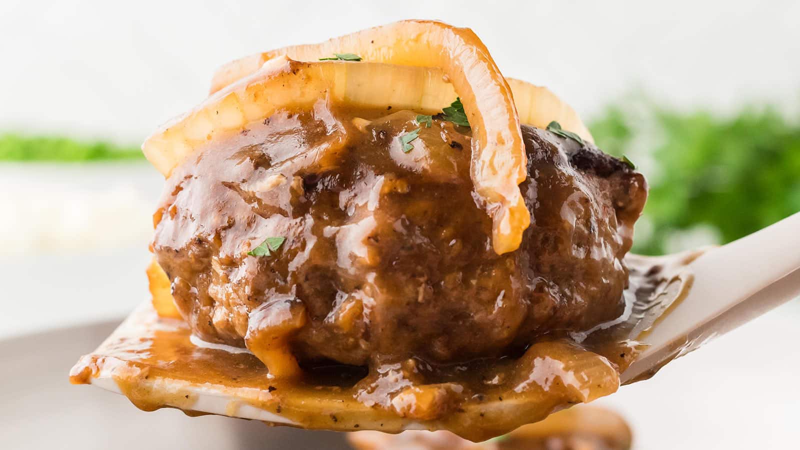 Hamburger Steak recipe by Cheerful Cook.