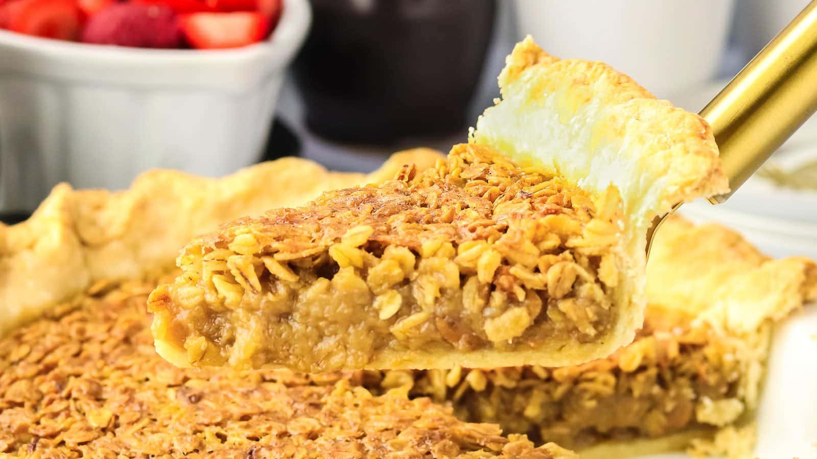 Oatmeal Pie recipe by Cheerful Cook.