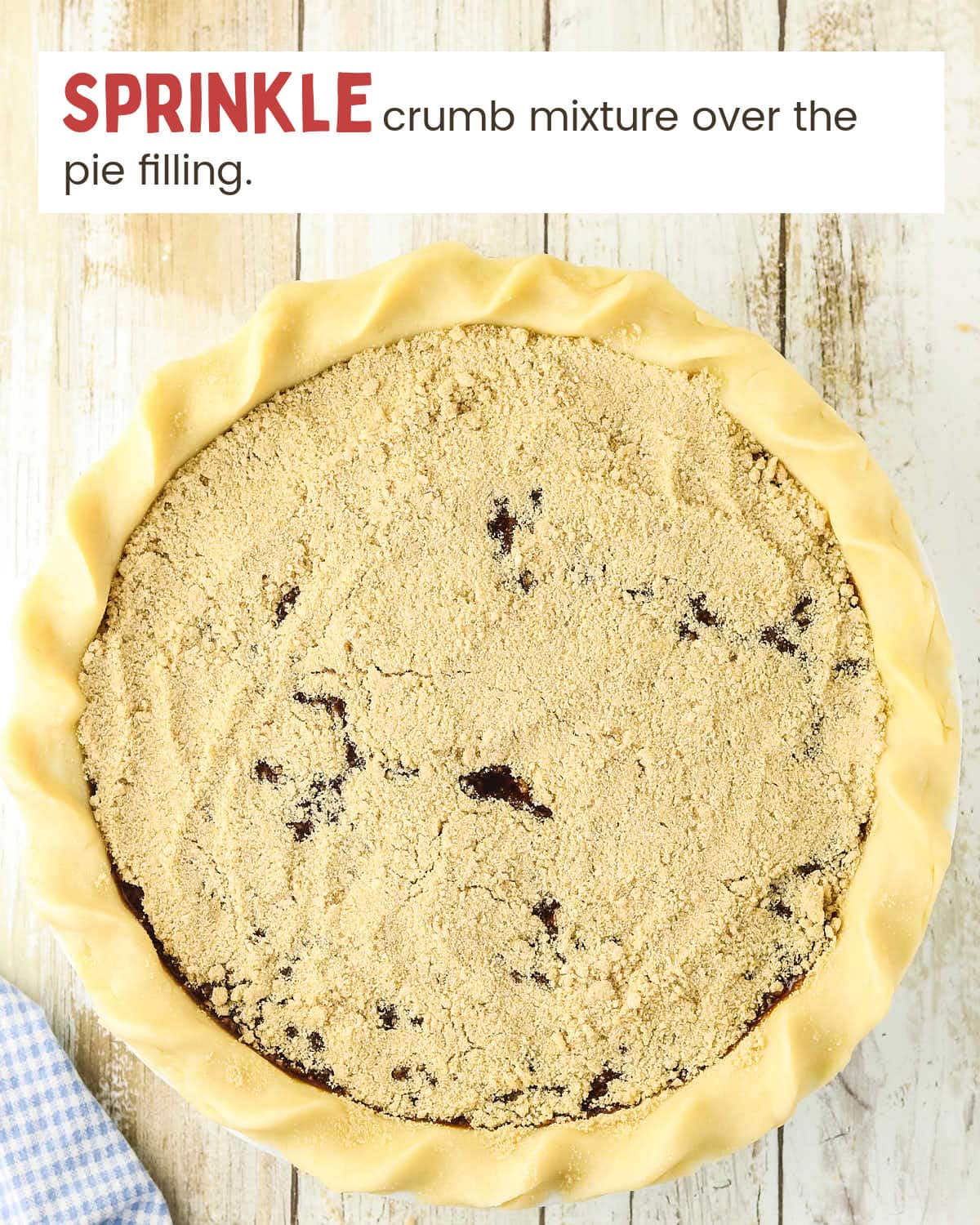 Unbaked Shoofly pie.
