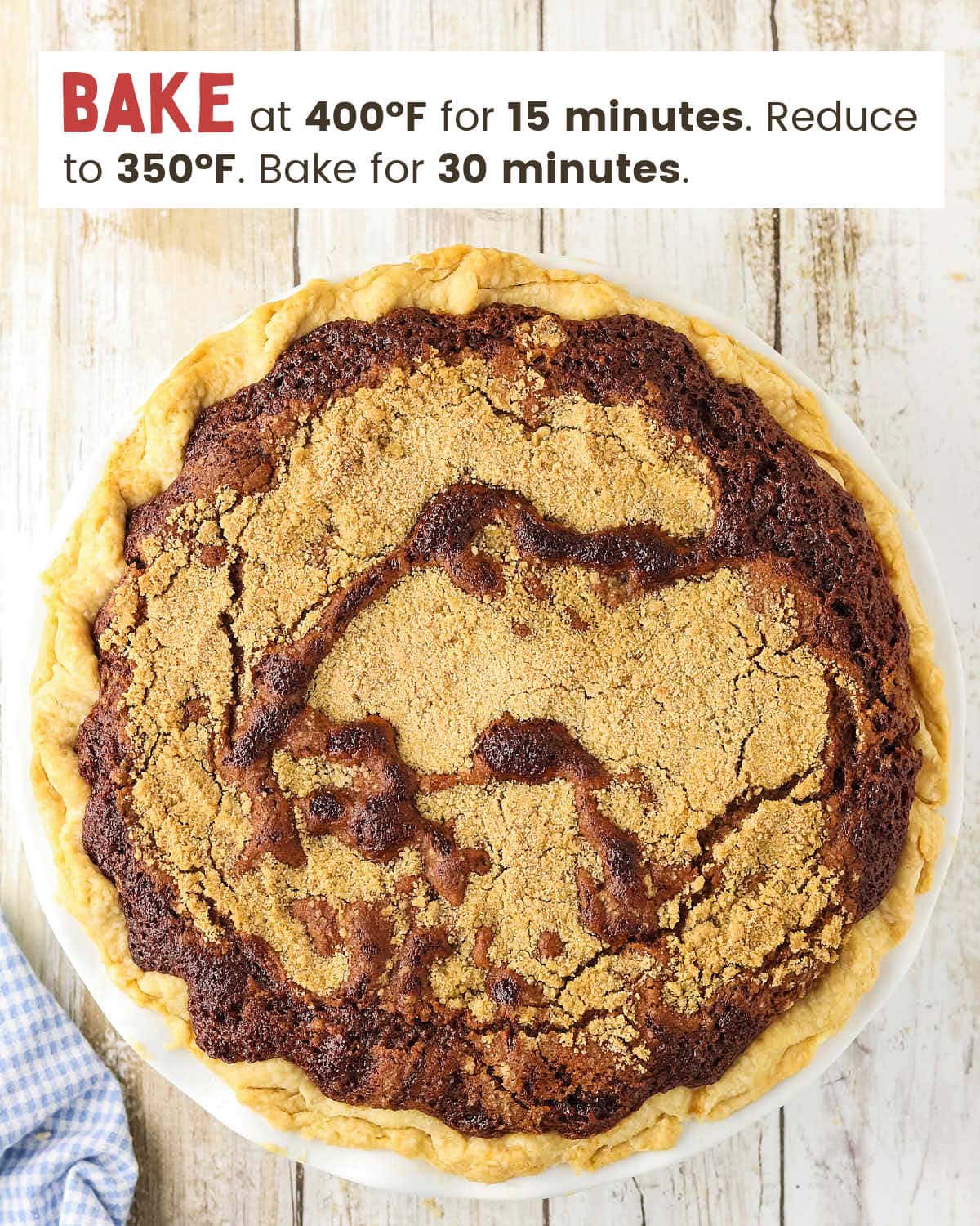 Baked Shoofly pie.