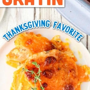 Sweet Potato Gratin recipe by Cheerful Cook.