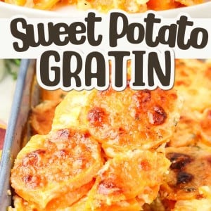 Sweet Potato Gratin recipe by Cheerful Cook.
