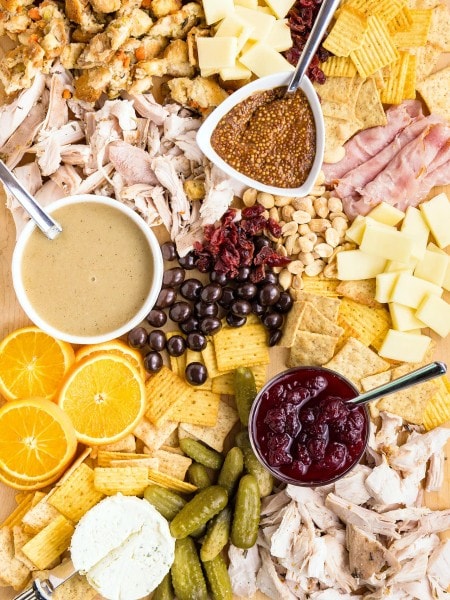 Easy Thanksgiving Leftovers Charcuterie Board.