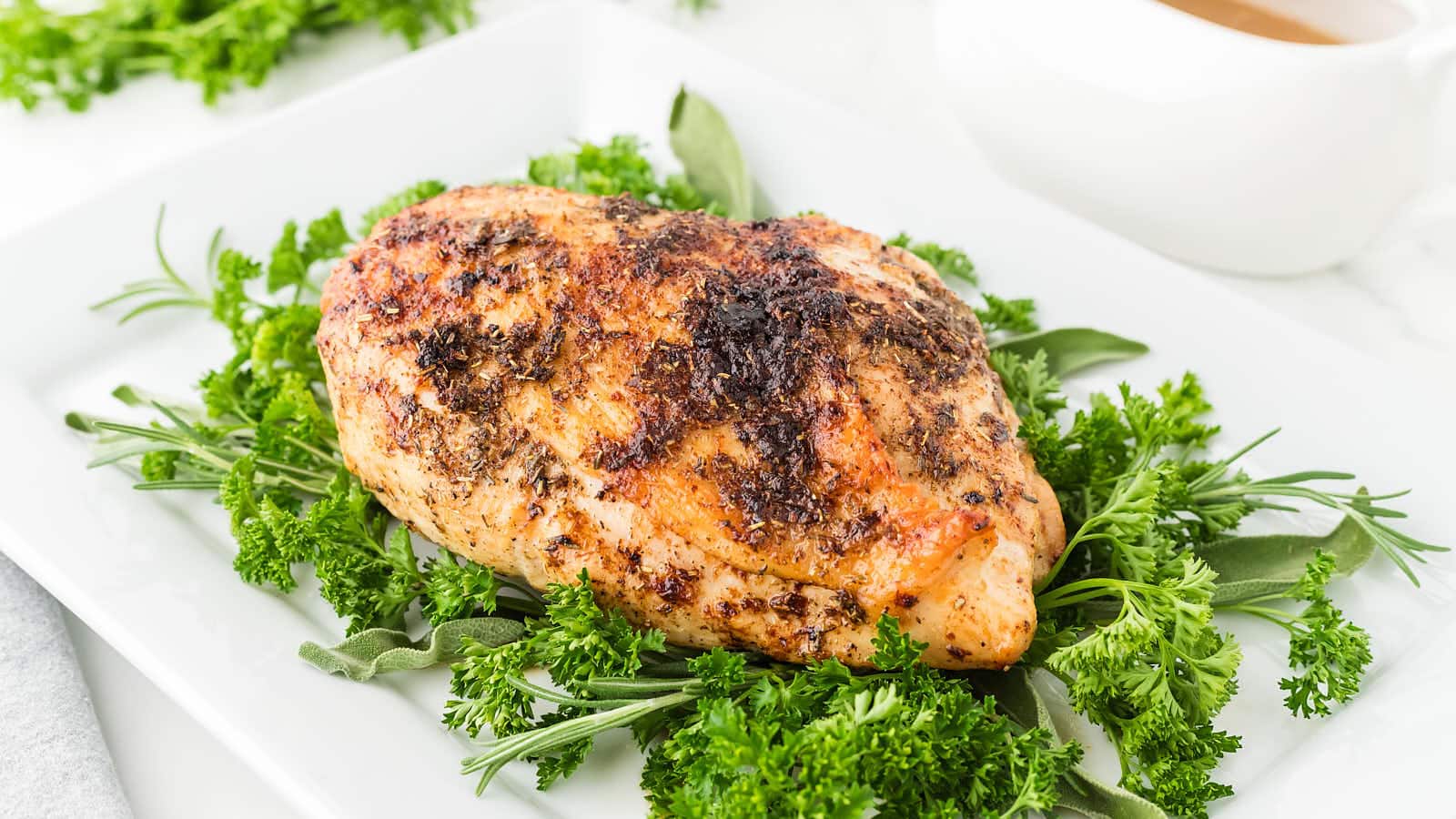 Roasted Turkey Breast recipe by Cheerful Cook.