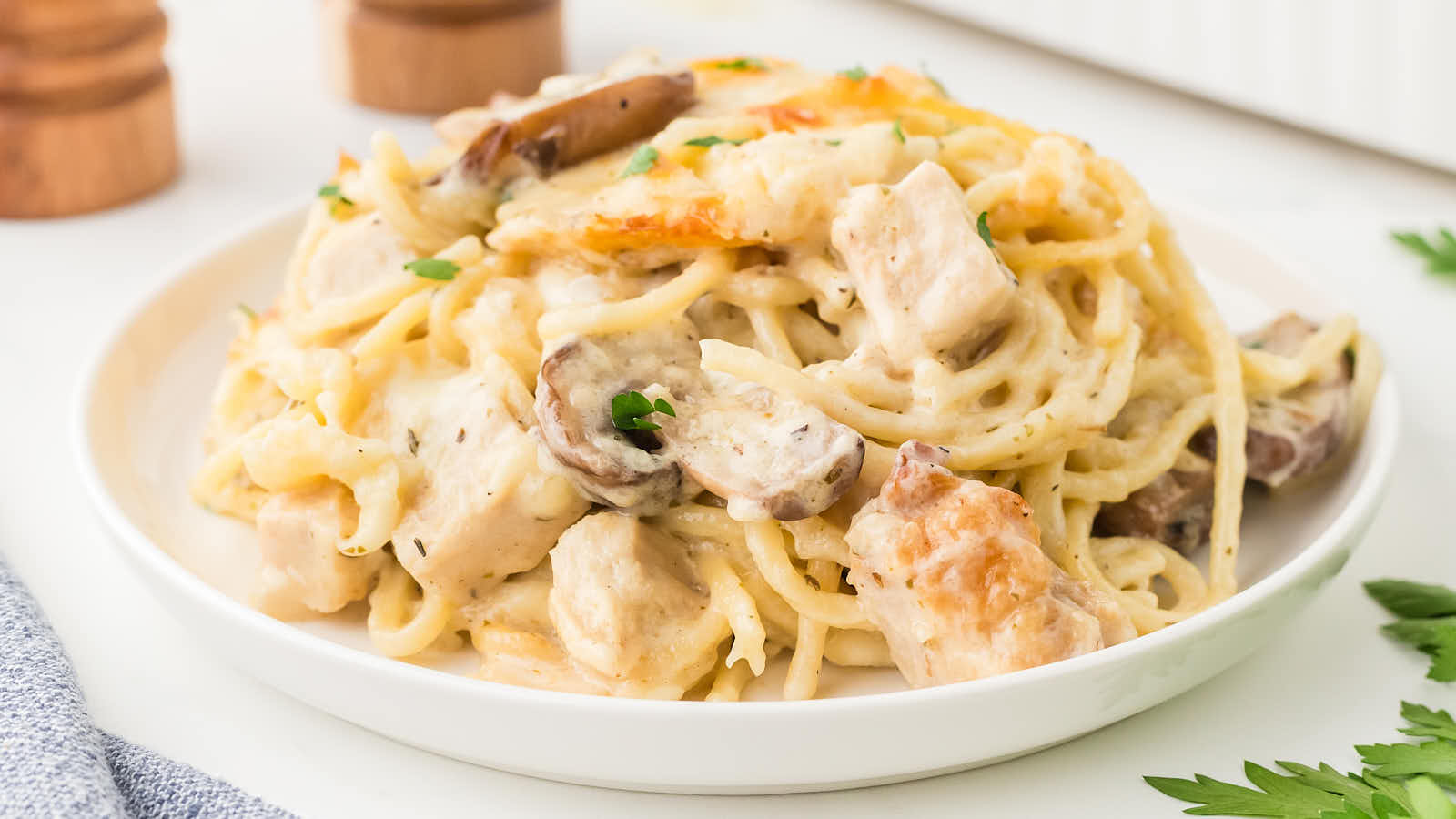 Turkey Tetrazzini recipe by Cheerful Cook.