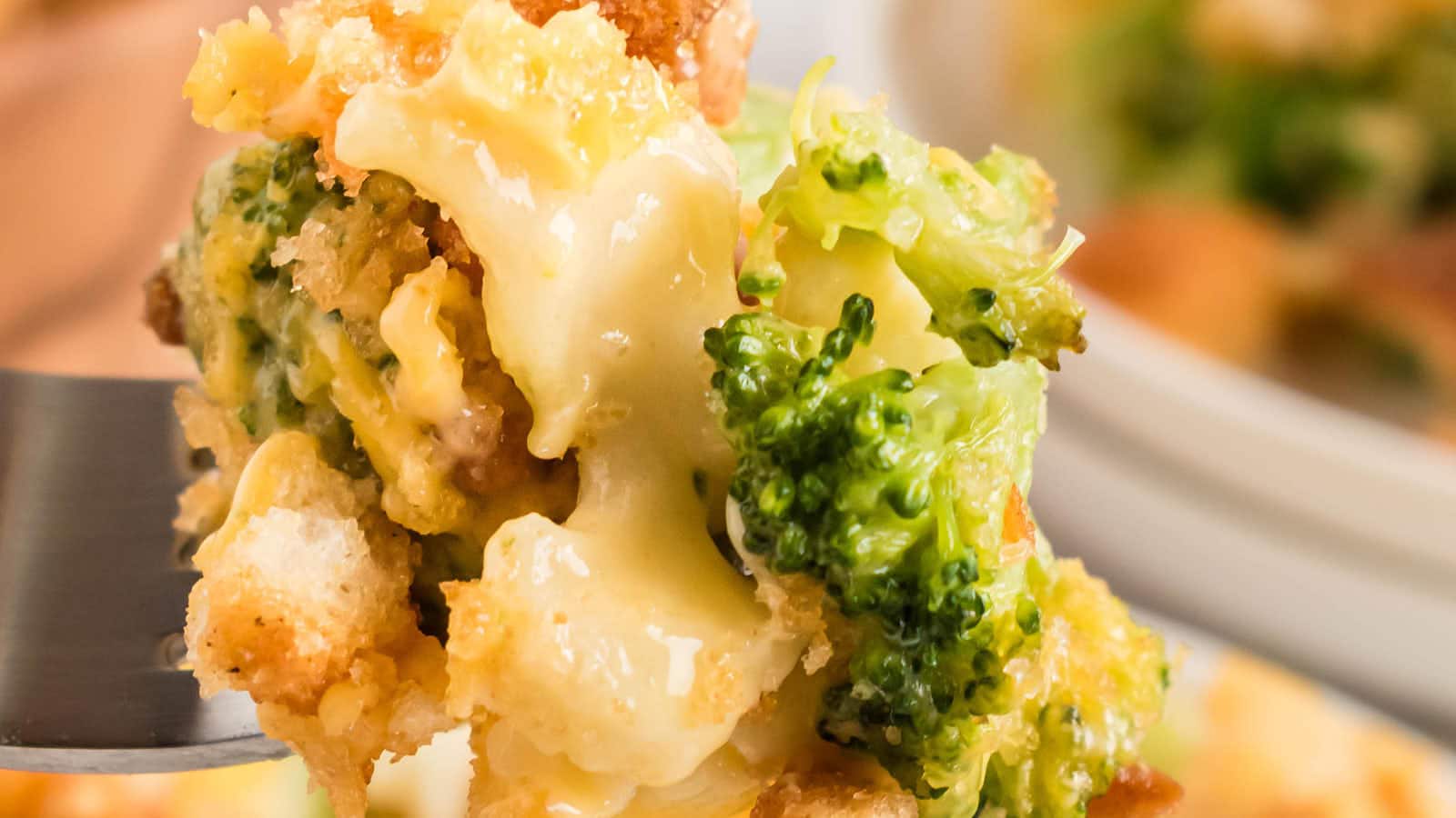 Broccoli Cauliflower Casserole recipe by Cheerful Cook.