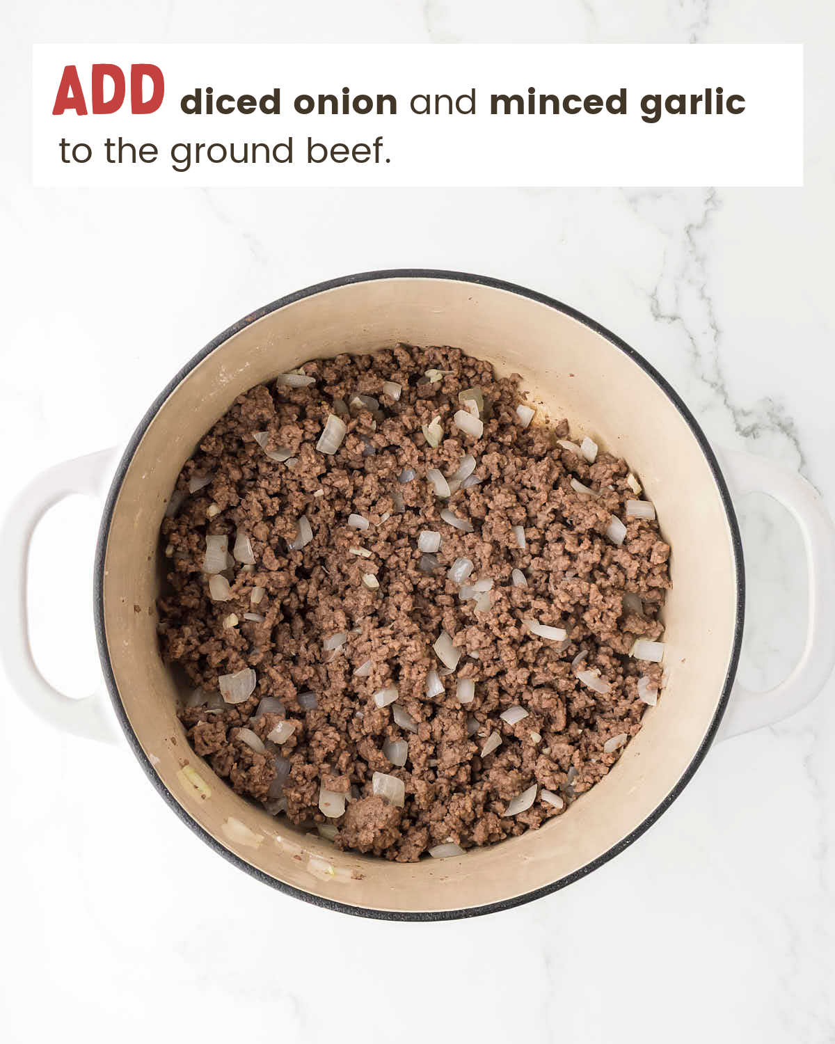 Add minced onion.