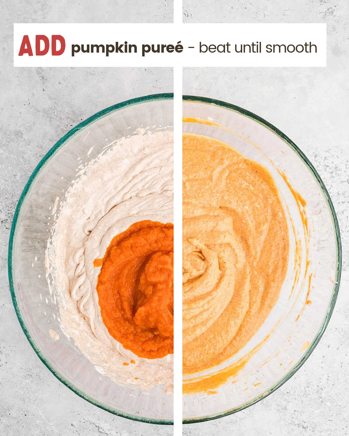 Creaming the ingredients to make the Pumpkin Dip.