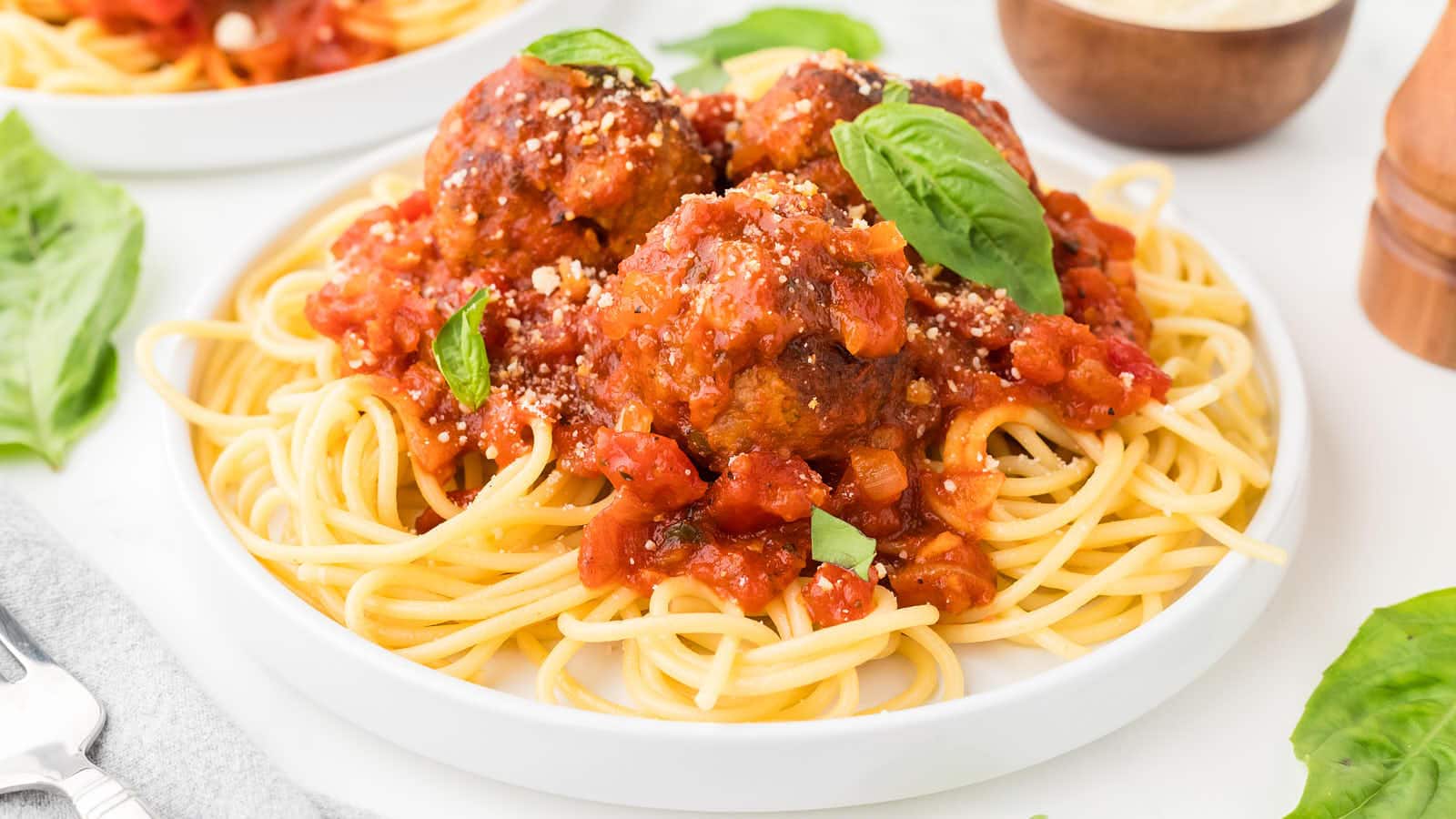 Spaghetti and Meatballs recipe by Cheerful Cook.