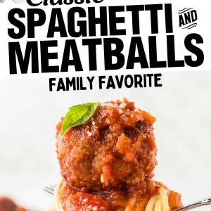 Spaghetti and Meatballs recipe by Cheerful Cook.