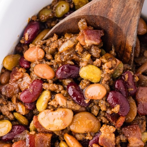 Closeup of a Cowboy Beans.