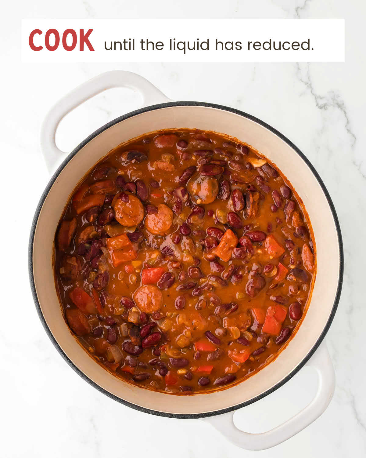 Finished Red Beans and sausage.