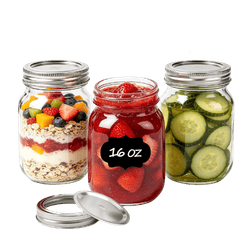 16-ounce Mason Jar.