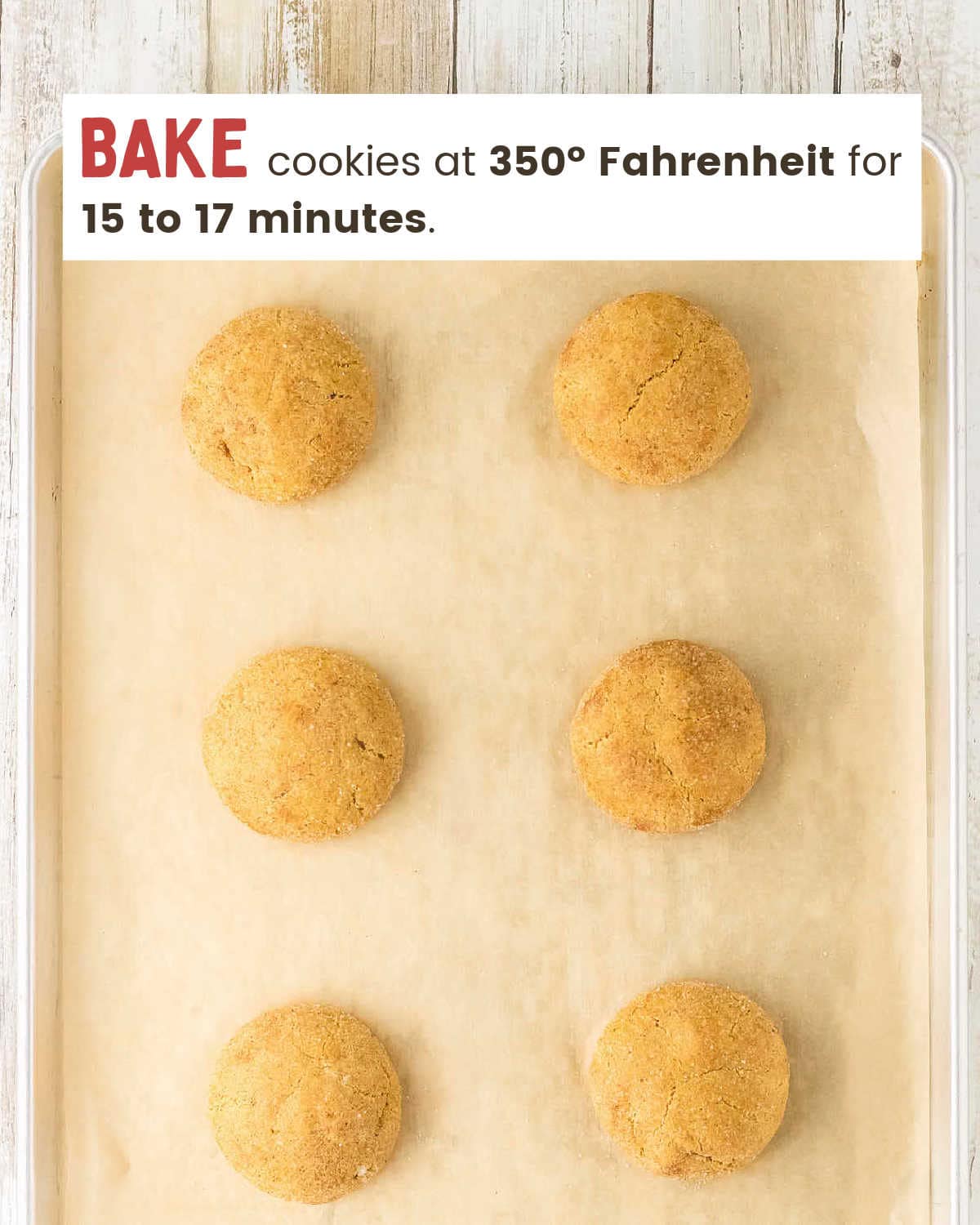Sugar-coated pumpkin cookie dough balls arranged on a lined baking sheet before baking.