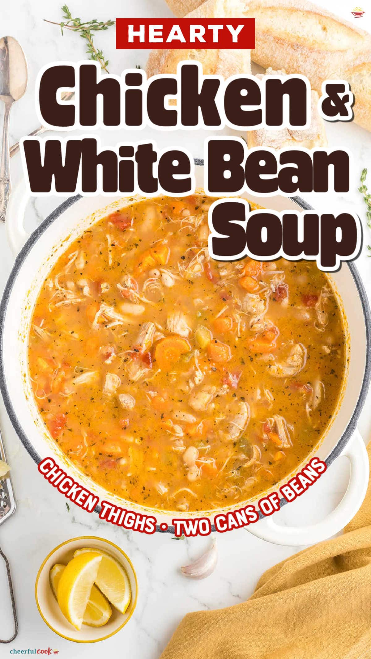 Chicken and White Bean Soup (One Pot, High Protein)