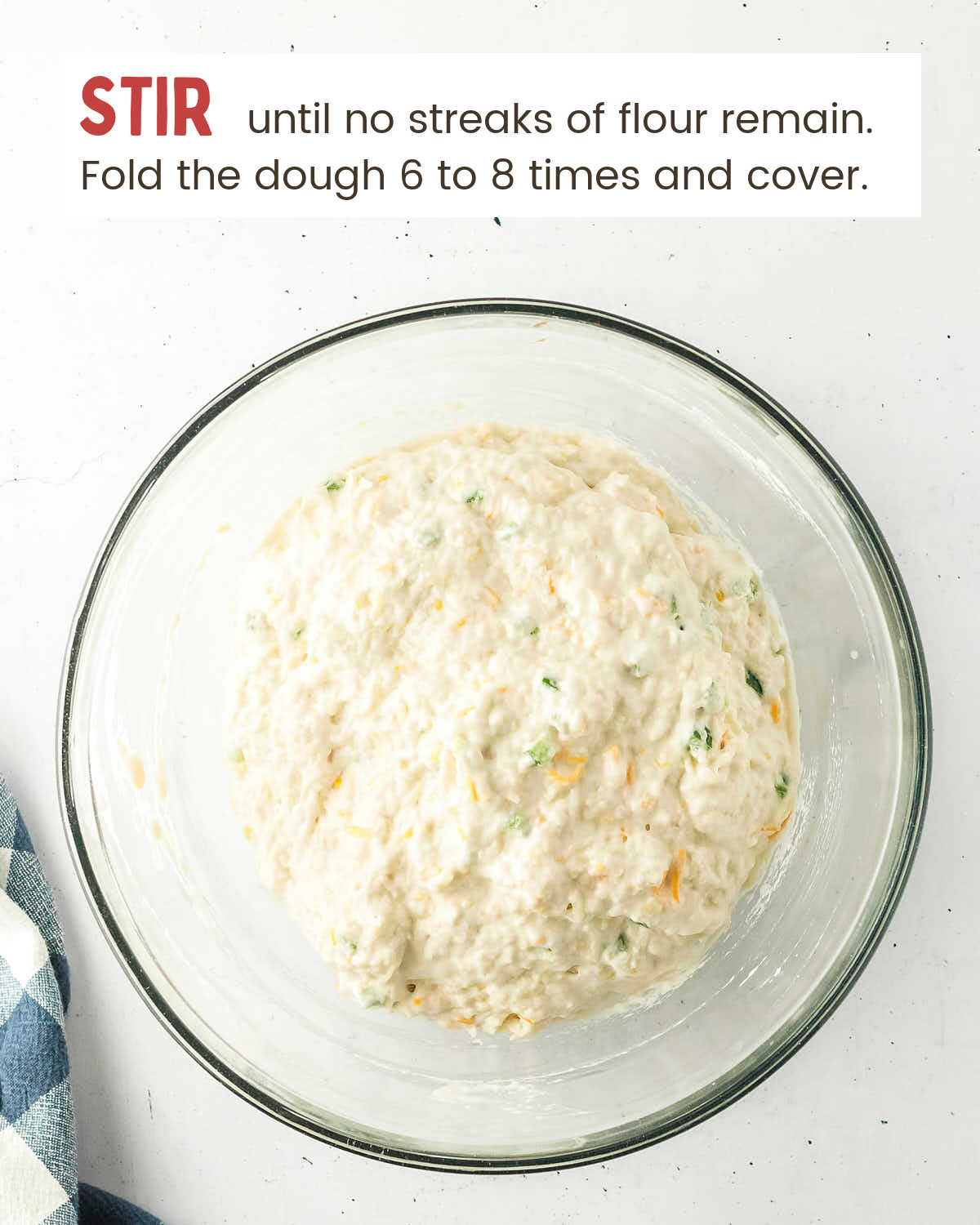 Flour and cheese mixture added to the yeast water for the bread dough.