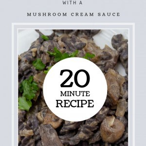 Trader Joe's Black Bean Pasta with Mushroom Cream Sauce