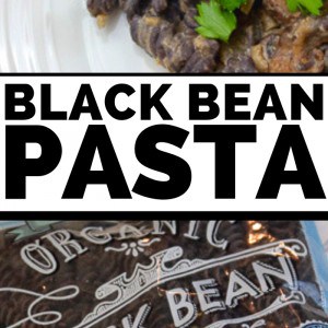 Trader Joe's Black Bean Pasta with Mushroom Cream Sauce