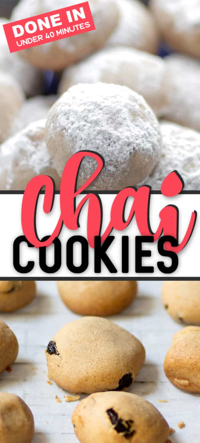 This is the BEST Chai Spiced Cookie recipe. These cookies are crumbly, crunchy, and full of flavor. Perfect with a cup of coffee on a cold day. Ready for baking in less than 15 minutes and out of the oven 20 minutes later. #cheerfulcook #cookies #chai #bakedgoods #recipe 
♡ cheerfulcook.com via @cheerfulcook
