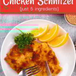 Easy, 5 ingredient Chicken Schnitzel Recipe